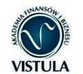 Академія Фінансів та Бізнесу Vistula - лого
