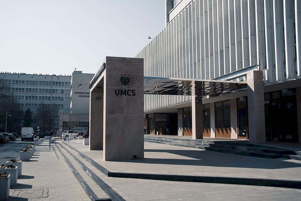 Background view of Maria Curie-Skłodowska University in Lublin (UMCS)