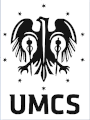 Вид логотипа Университета Марии Кюри-Склодовской в Люблине (UMCS)
