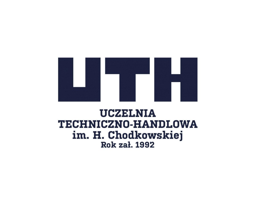 Логотип Університетe технологій і торгівлі (UTH) ім. Хелени Ходковскої