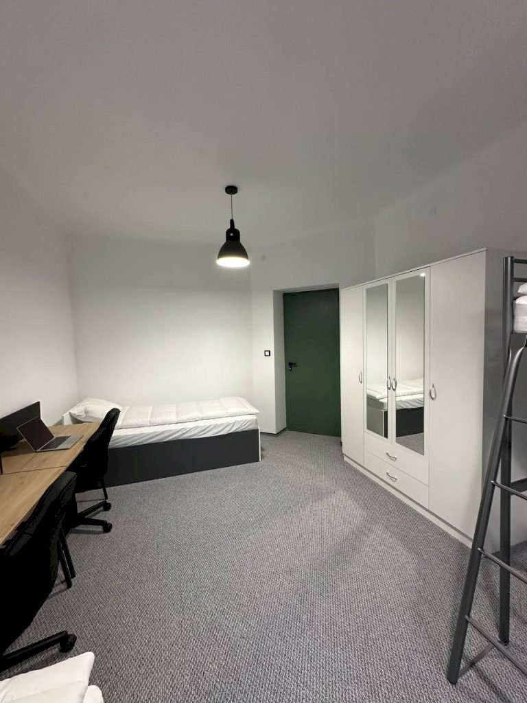 Апартамент з робочим столом та шафою в гуртожитку Student-House Domaniewska у Варшаві